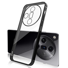 Coque Ultra Fine TPU Souple Housse Etui Transparente H02 pour Oppo Find X7 5G Noir
