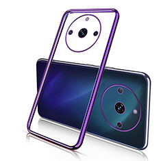Coque Ultra Fine TPU Souple Housse Etui Transparente H02 pour Realme 11 Pro+ Plus 5G Violet