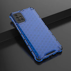 Coque Ultra Fine TPU Souple Housse Etui Transparente H02 pour Samsung Galaxy A71 5G Bleu
