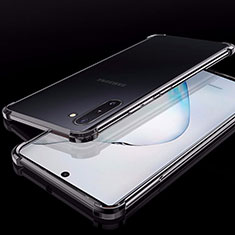 Coque Ultra Fine TPU Souple Housse Etui Transparente H02 pour Samsung Galaxy Note 10 Noir