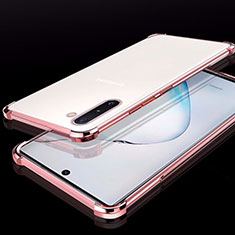 Coque Ultra Fine TPU Souple Housse Etui Transparente H02 pour Samsung Galaxy Note 10 Or Rose