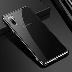 Coque Ultra Fine TPU Souple Housse Etui Transparente H02 pour Samsung Galaxy Note 10 Plus Argent