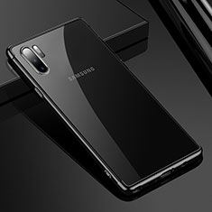 Coque Ultra Fine TPU Souple Housse Etui Transparente H02 pour Samsung Galaxy Note 10 Plus Noir
