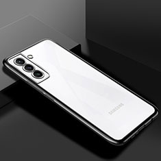 Coque Ultra Fine TPU Souple Housse Etui Transparente H02 pour Samsung Galaxy S21 5G Noir