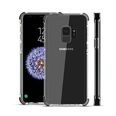 Coque Ultra Fine TPU Souple Housse Etui Transparente H02 pour Samsung Galaxy S9 Noir