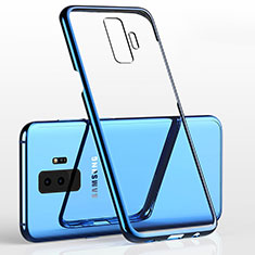 Coque Ultra Fine TPU Souple Housse Etui Transparente H02 pour Samsung Galaxy S9 Plus Bleu