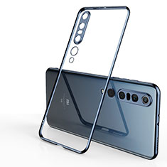 Coque Ultra Fine TPU Souple Housse Etui Transparente H02 pour Xiaomi Mi 10 Pro Bleu
