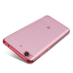Coque Ultra Fine TPU Souple Housse Etui Transparente H02 pour Xiaomi Mi 5S 4G Rouge