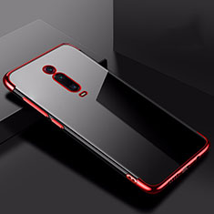 Coque Ultra Fine TPU Souple Housse Etui Transparente H02 pour Xiaomi Mi 9T Pro Rouge