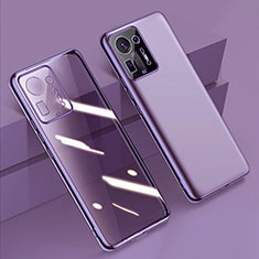 Coque Ultra Fine TPU Souple Housse Etui Transparente H02 pour Xiaomi Mi Mix 4 5G Violet