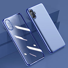 Coque Ultra Fine TPU Souple Housse Etui Transparente H02 pour Xiaomi Poco F3 GT 5G Bleu