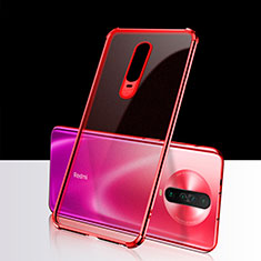 Coque Ultra Fine TPU Souple Housse Etui Transparente H02 pour Xiaomi Poco X2 Rouge