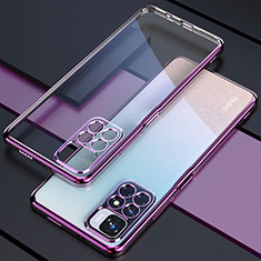 Coque Ultra Fine TPU Souple Housse Etui Transparente H02 pour Xiaomi Redmi 10 4G Violet