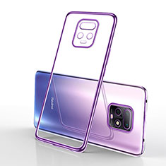 Coque Ultra Fine TPU Souple Housse Etui Transparente H02 pour Xiaomi Redmi 10X Pro 5G Violet