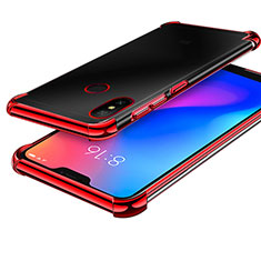 Coque Ultra Fine TPU Souple Housse Etui Transparente H02 pour Xiaomi Redmi 6 Pro Rouge