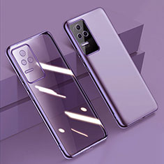 Coque Ultra Fine TPU Souple Housse Etui Transparente H02 pour Xiaomi Redmi K40S 5G Violet