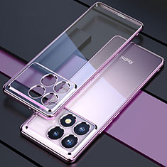 Coque Ultra Fine TPU Souple Housse Etui Transparente H02 pour Xiaomi Redmi K70 Pro 5G Violet