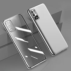 Coque Ultra Fine TPU Souple Housse Etui Transparente H02 pour Xiaomi Redmi Note 10T 5G Argent