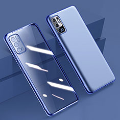 Coque Ultra Fine TPU Souple Housse Etui Transparente H02 pour Xiaomi Redmi Note 10T 5G Bleu