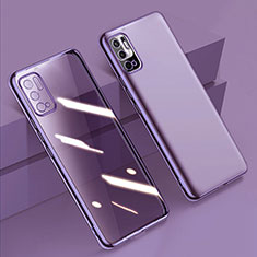 Coque Ultra Fine TPU Souple Housse Etui Transparente H02 pour Xiaomi Redmi Note 10T 5G Violet