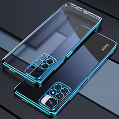 Coque Ultra Fine TPU Souple Housse Etui Transparente H02 pour Xiaomi Redmi Note 11 4G (2021) Bleu