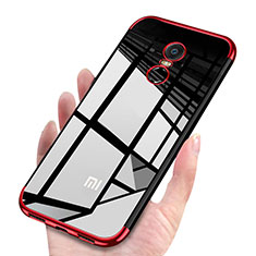 Coque Ultra Fine TPU Souple Housse Etui Transparente H02 pour Xiaomi Redmi Note 5 Indian Version Rouge