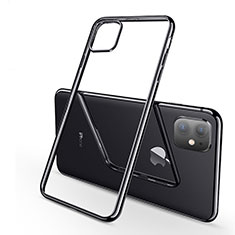 Coque Ultra Fine TPU Souple Housse Etui Transparente H03 pour Apple iPhone 11 Noir
