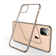 Coque Ultra Fine TPU Souple Housse Etui Transparente H03 pour Apple iPhone 11 Pro Max Or