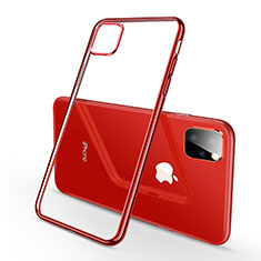 Coque Ultra Fine TPU Souple Housse Etui Transparente H03 pour Apple iPhone 11 Pro Rouge