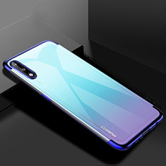 Coque Ultra Fine TPU Souple Housse Etui Transparente H03 pour Huawei Enjoy 10 Bleu