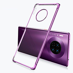 Coque Ultra Fine TPU Souple Housse Etui Transparente H03 pour Huawei Mate 30 5G Violet