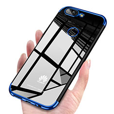Coque Ultra Fine TPU Souple Housse Etui Transparente H03 pour Huawei P Smart Bleu