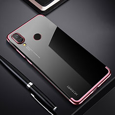 Coque Ultra Fine TPU Souple Housse Etui Transparente H03 pour Huawei P Smart+ Plus Or Rose