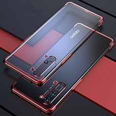 Coque Ultra Fine TPU Souple Housse Etui Transparente H03 pour Oppo Find X2 Lite Rouge