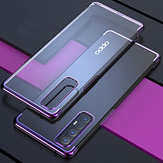 Coque Ultra Fine TPU Souple Housse Etui Transparente H03 pour Oppo Find X2 Neo Violet