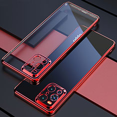 Coque Ultra Fine TPU Souple Housse Etui Transparente H03 pour Oppo Find X3 5G Rouge