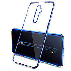 Coque Ultra Fine TPU Souple Housse Etui Transparente H03 pour Oppo Reno2 Z Bleu