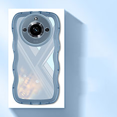 Coque Ultra Fine TPU Souple Housse Etui Transparente H03 pour Realme 11 Pro+ Plus 5G Bleu