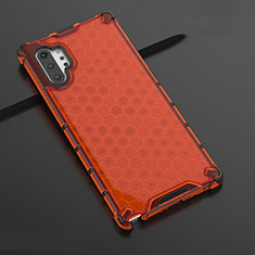 Coque Ultra Fine TPU Souple Housse Etui Transparente H03 pour Samsung Galaxy Note 10 Plus Rouge