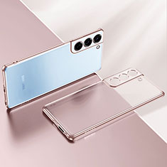 Coque Ultra Fine TPU Souple Housse Etui Transparente H03 pour Samsung Galaxy S21 5G Or Rose