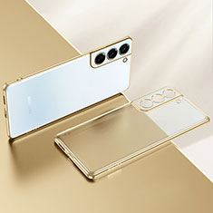 Coque Ultra Fine TPU Souple Housse Etui Transparente H03 pour Samsung Galaxy S21 FE 5G Or