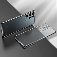 Coque Ultra Fine TPU Souple Housse Etui Transparente H03 pour Samsung Galaxy S21 Ultra 5G Noir
