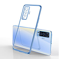 Coque Ultra Fine TPU Souple Housse Etui Transparente H03 pour Vivo X50 5G Bleu Ciel