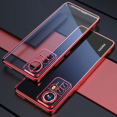Coque Ultra Fine TPU Souple Housse Etui Transparente H03 pour Xiaomi Mi 12 5G Rouge
