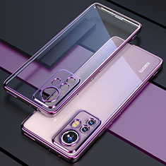 Coque Ultra Fine TPU Souple Housse Etui Transparente H03 pour Xiaomi Mi 12 5G Violet