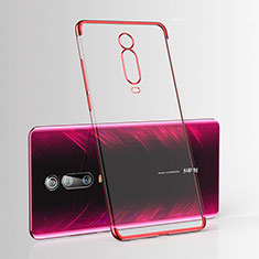 Coque Ultra Fine TPU Souple Housse Etui Transparente H03 pour Xiaomi Mi 9T Pro Rouge