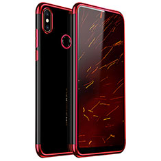 Coque Ultra Fine TPU Souple Housse Etui Transparente H03 pour Xiaomi Mi Mix 2S Rouge