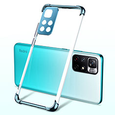 Coque Ultra Fine TPU Souple Housse Etui Transparente H03 pour Xiaomi Redmi Note 11T 5G Bleu
