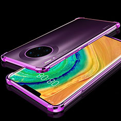 Coque Ultra Fine TPU Souple Housse Etui Transparente H04 pour Huawei Mate 30 5G Violet
