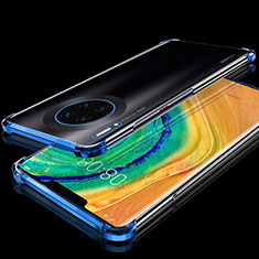 Coque Ultra Fine TPU Souple Housse Etui Transparente H04 pour Huawei Mate 30 Pro 5G Bleu